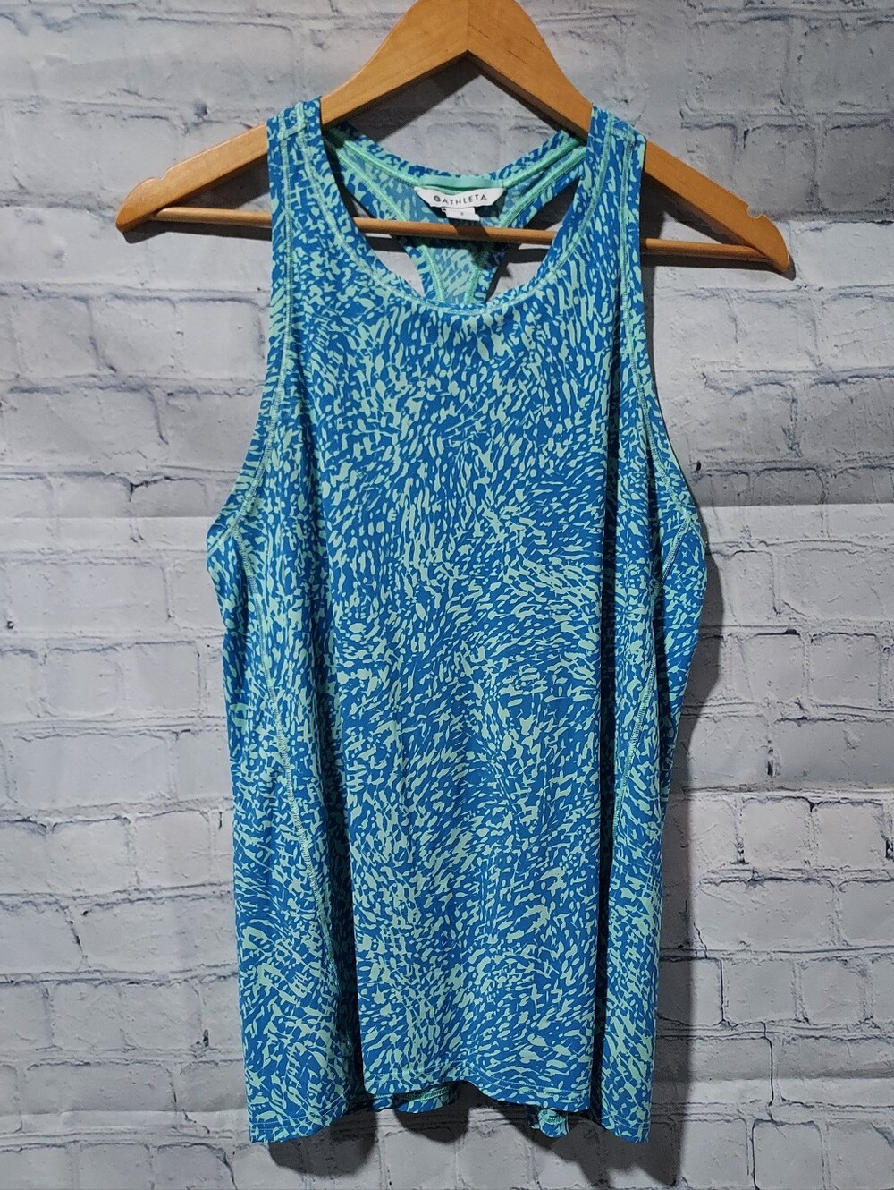 Athleta S Workout Tank Nylon Spandex Athletic Athleisure Pickleball Tennis Yoga